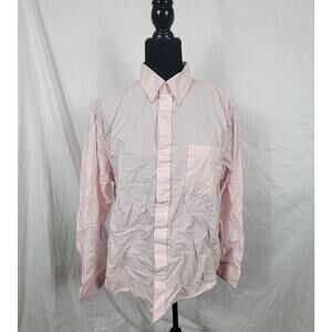 tricots st raphael Cotton Women's Large Pink Button Up